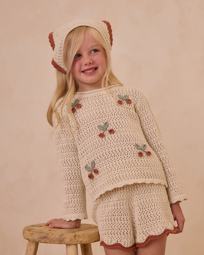 Rylee + Cru Crochet Scarf Headband || Natural