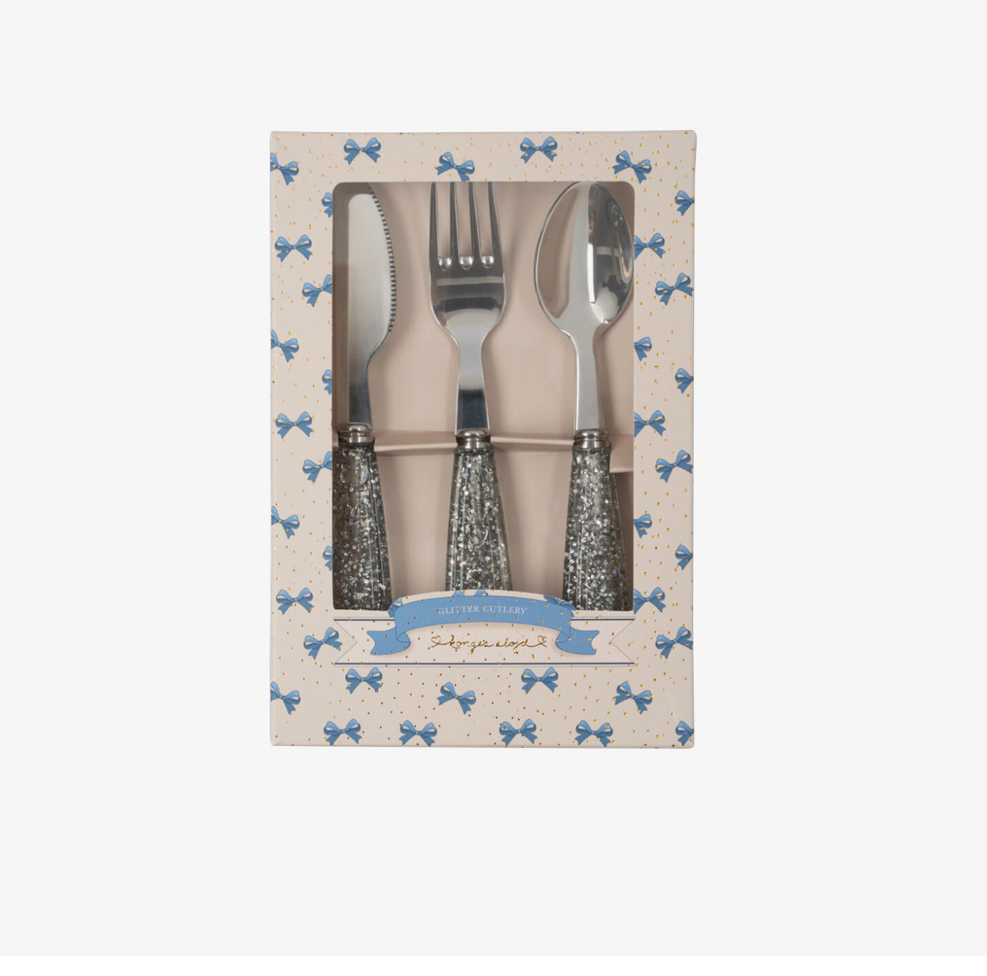 Konges Sløjd Glitter Cutlery Set | Sparkling Blue