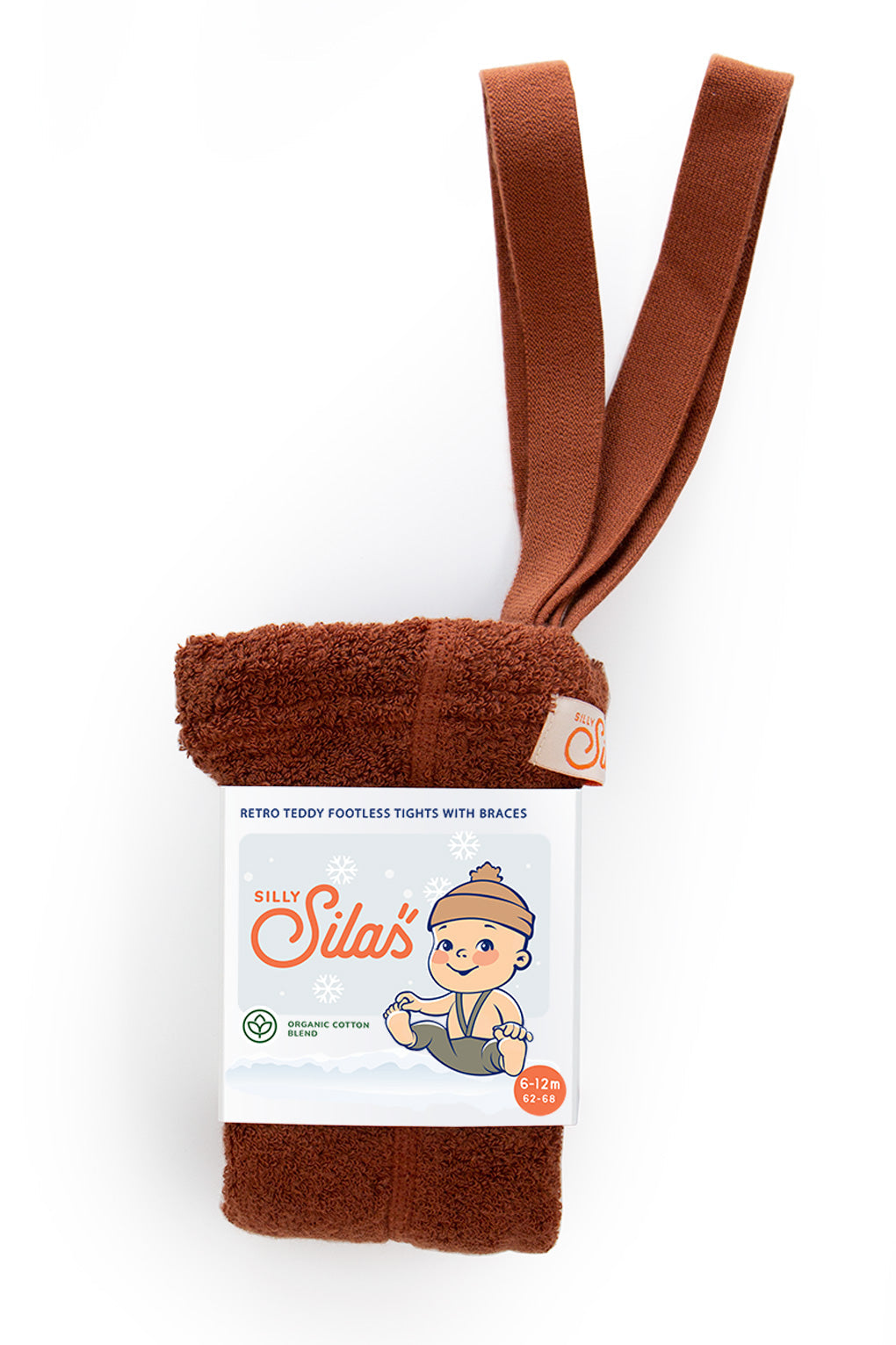 Silly Silas Teddy Cinnamon Footless