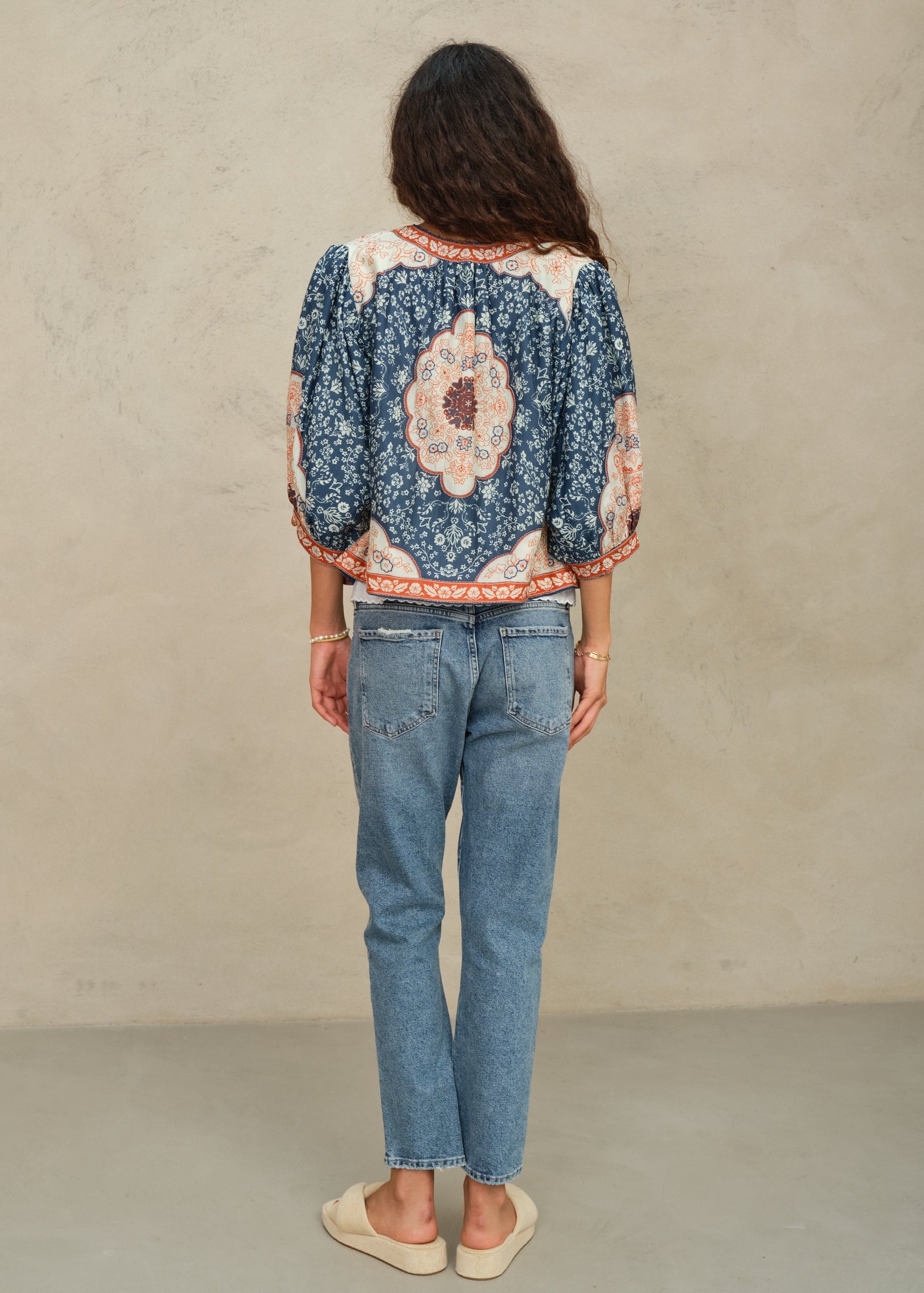 M.A.B.E Ursa Jacket - Indigo/Ecru