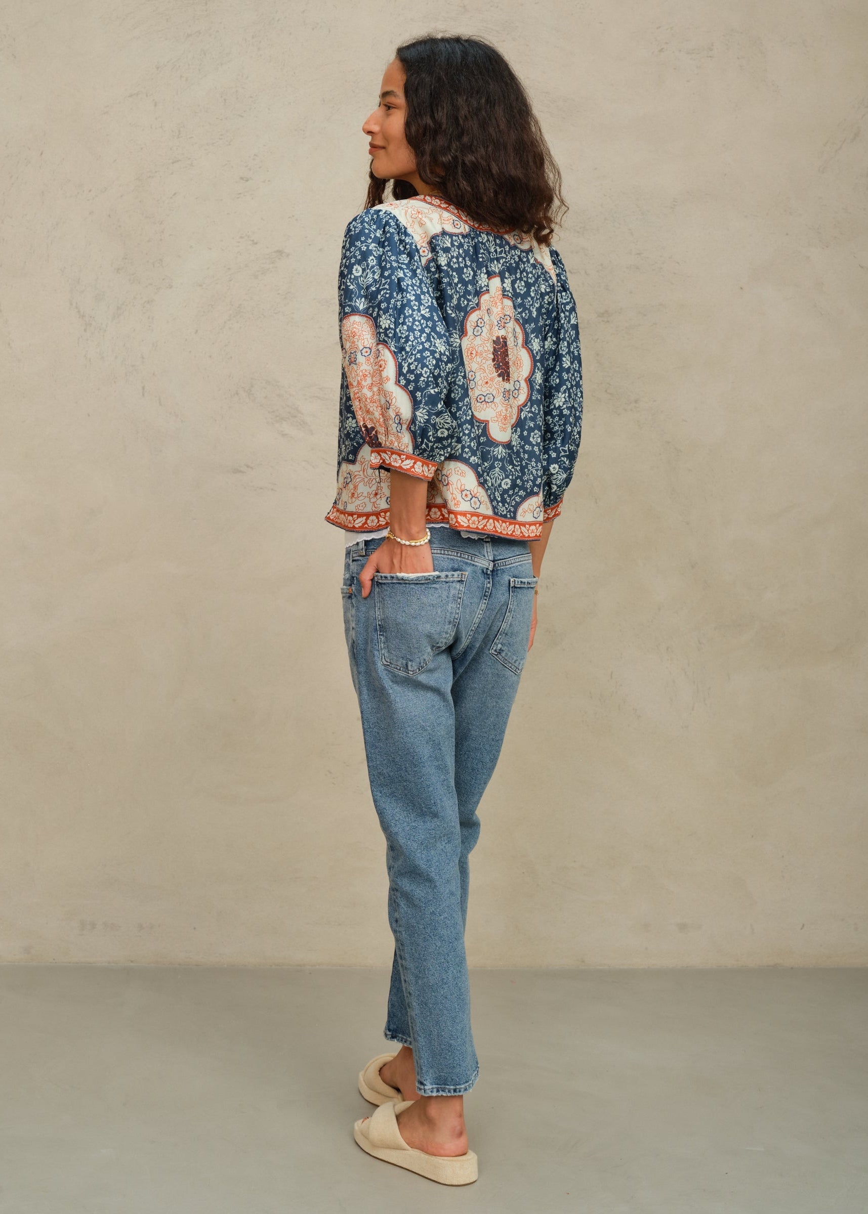 M.A.B.E Ursa Jacket - Indigo/Ecru
