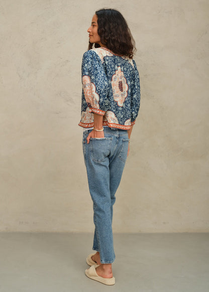 M.A.B.E Ursa Jacket - Indigo/Ecru