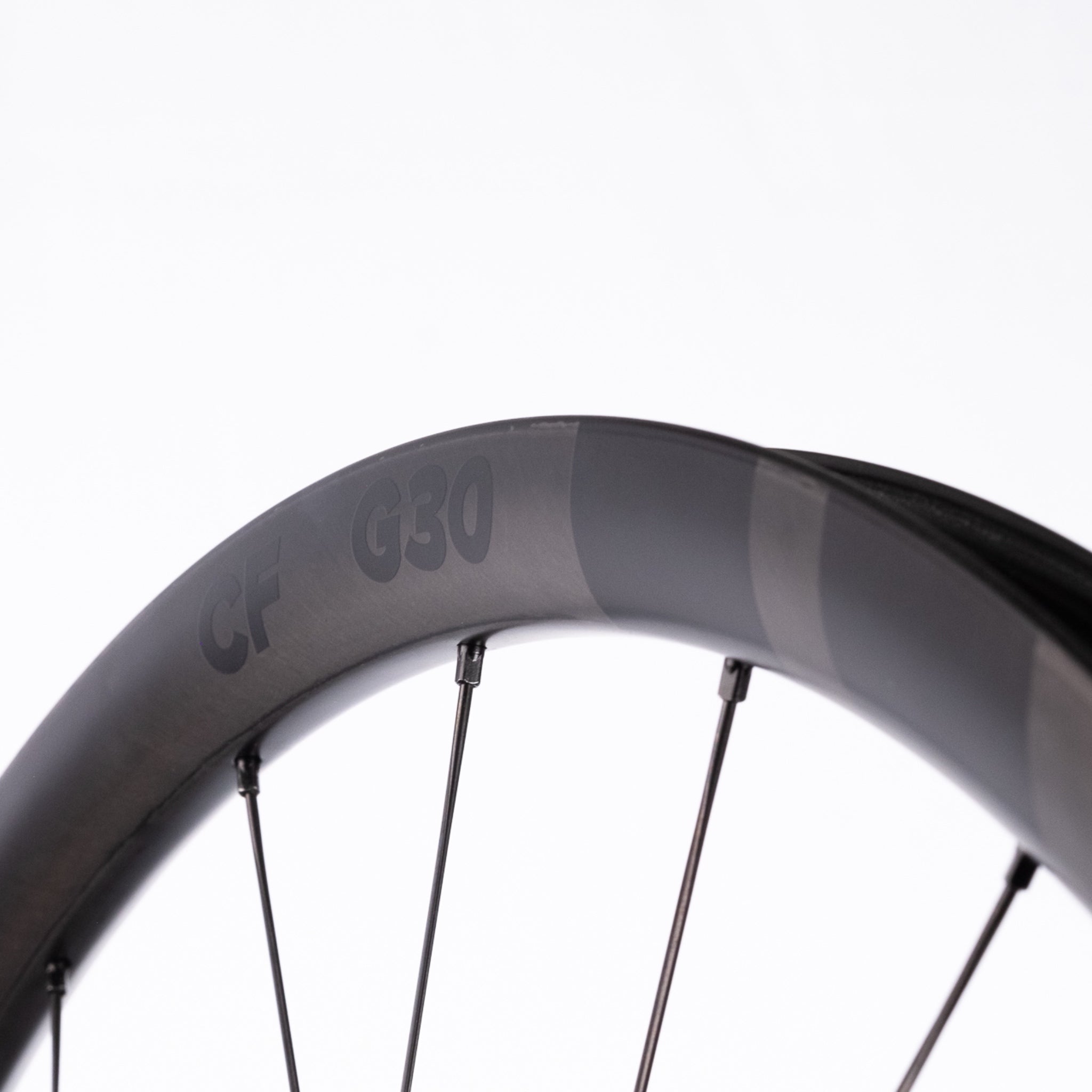 Bicycle wheel with 'Classified GF G30' branding on a white background