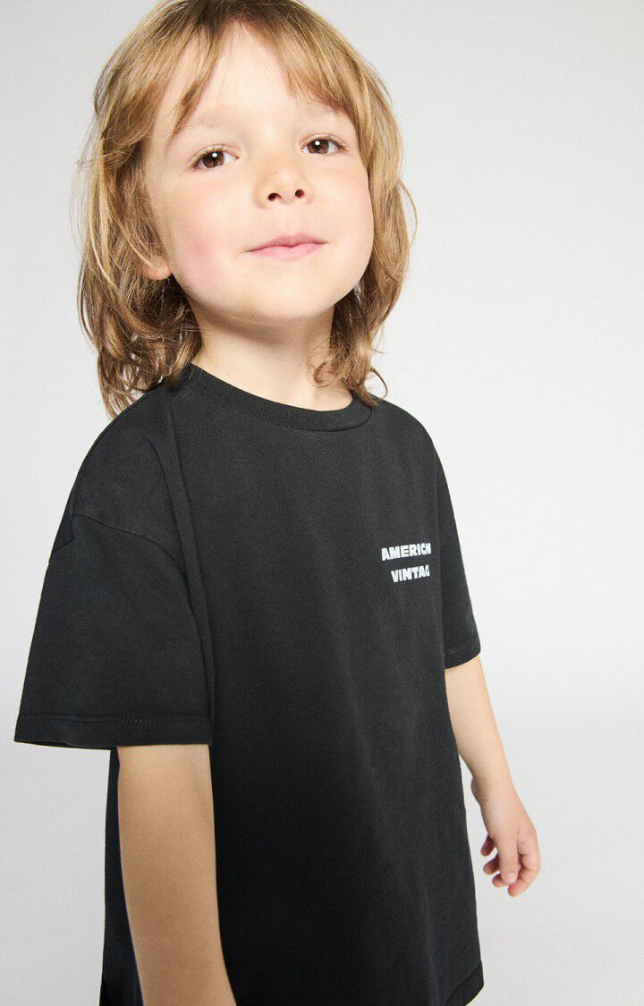 American Vintage Kid’s T-Shirt Fizvalley – Black American Vintage