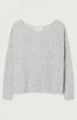 American Vintage Women’s Jumper Damsville – Heather Grey Fuzzy Knit Pullover American Vintage