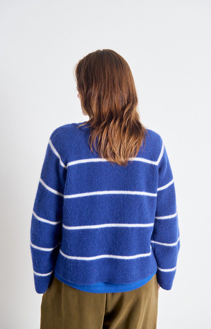 American Vintage Women’s Jumper Vitow – ROYAL BLUE WITH WHITE STRIPES American Vintage