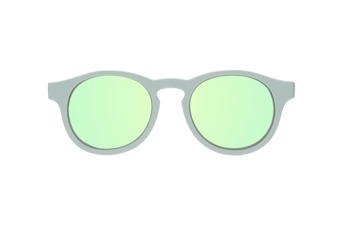 Babiators - Seafoam Blue Polarized Keyhole Sunglasses with Mirrored Lens Babiators