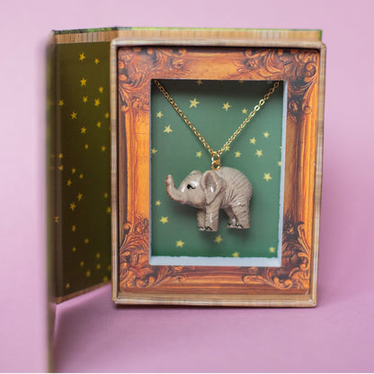 Camp Hollow Baby Elephant Necklace