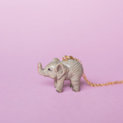 Camp Hollow Baby Elephant Necklace