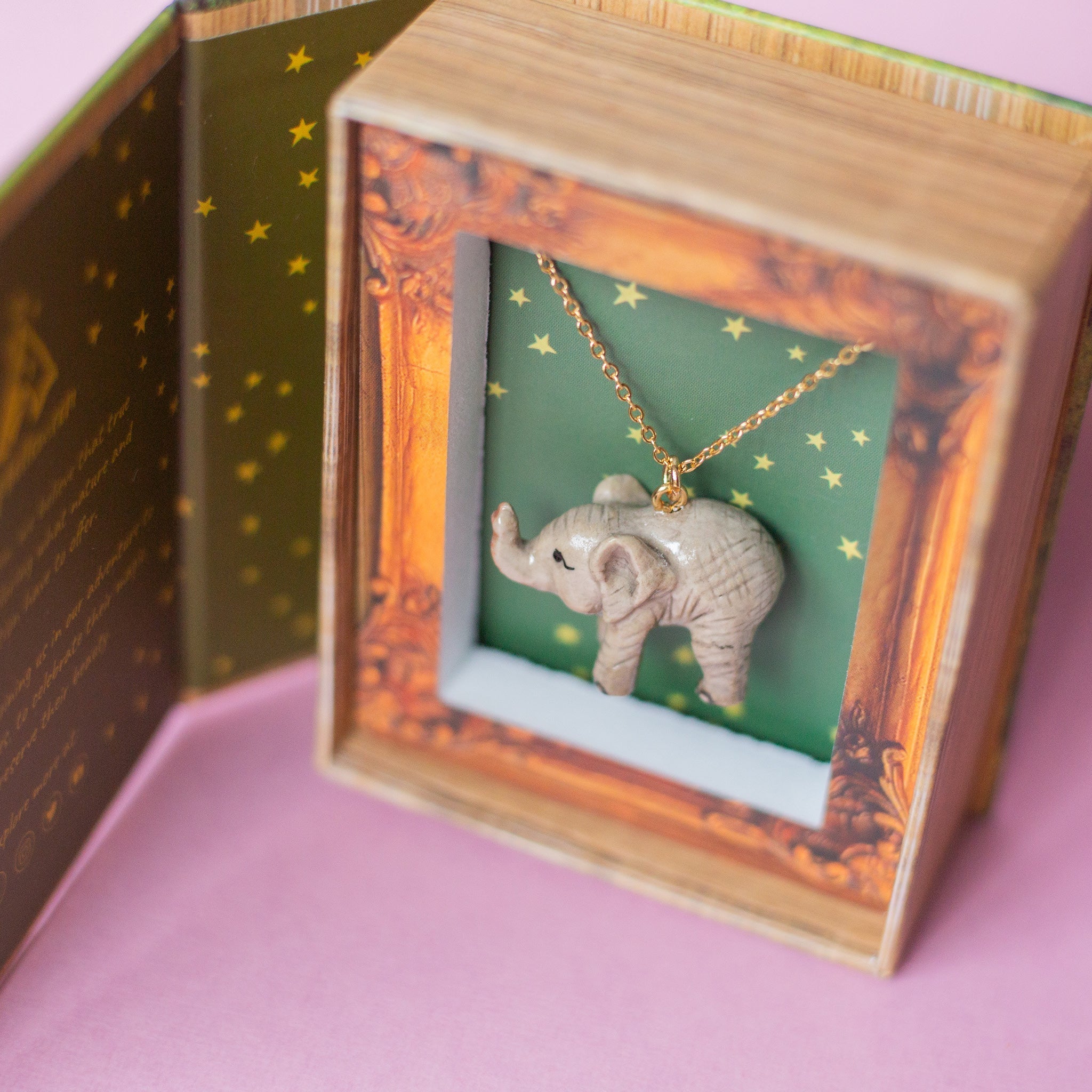 Camp Hollow Baby Elephant Necklace