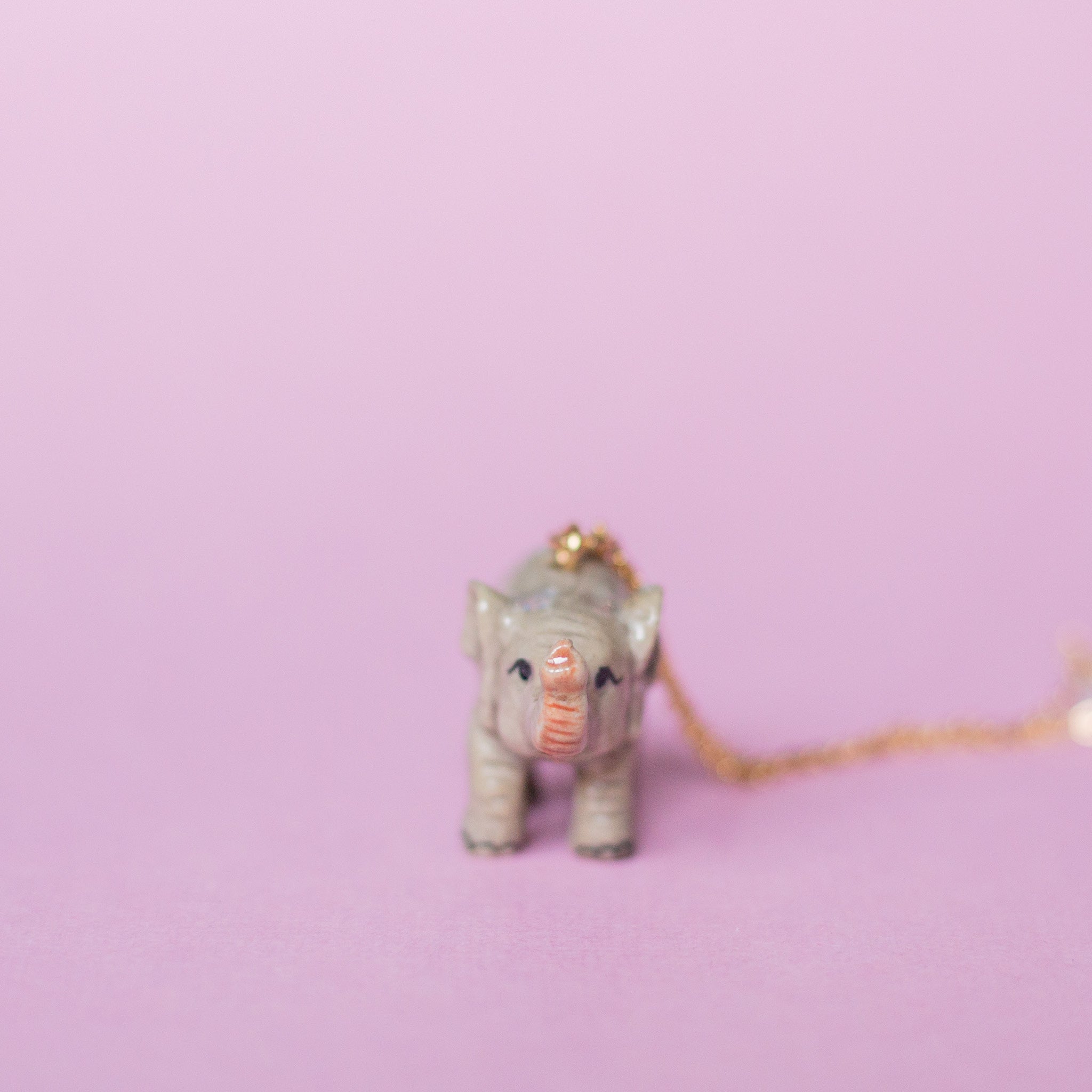 Camp Hollow Baby Elephant Necklace