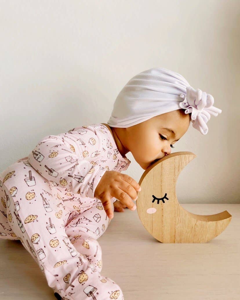 Bellabu Bear - Milk and Cookies Pink Bamboo Convertible Footie Bellabu Bear