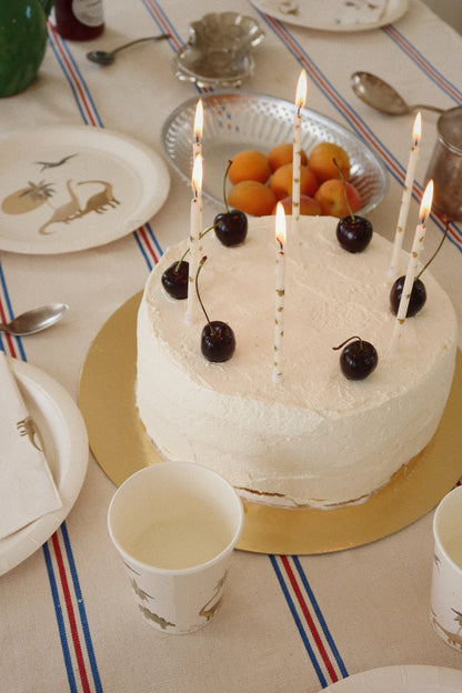 Konges Sløjd BIRTHDAY CANDLES PRINT - LEMON Konges Sløjd