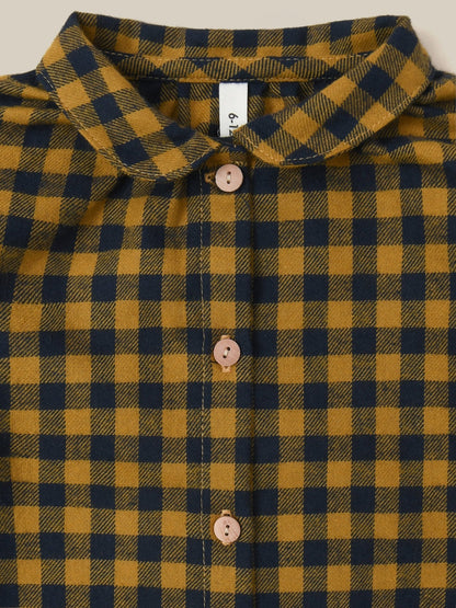 Organic Zoo Blueberry Gingham Shirt Organic Zoo
