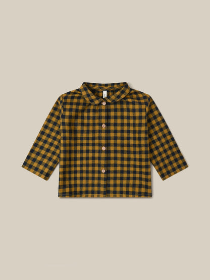 Organic Zoo Blueberry Gingham Shirt Organic Zoo