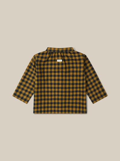 Organic Zoo Blueberry Gingham Shirt Organic Zoo