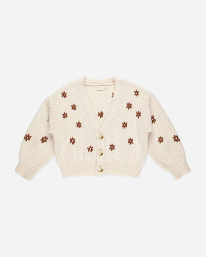 Rylee + Cru Boxy Crop Cardigan || Flowers Rylee + Cru
