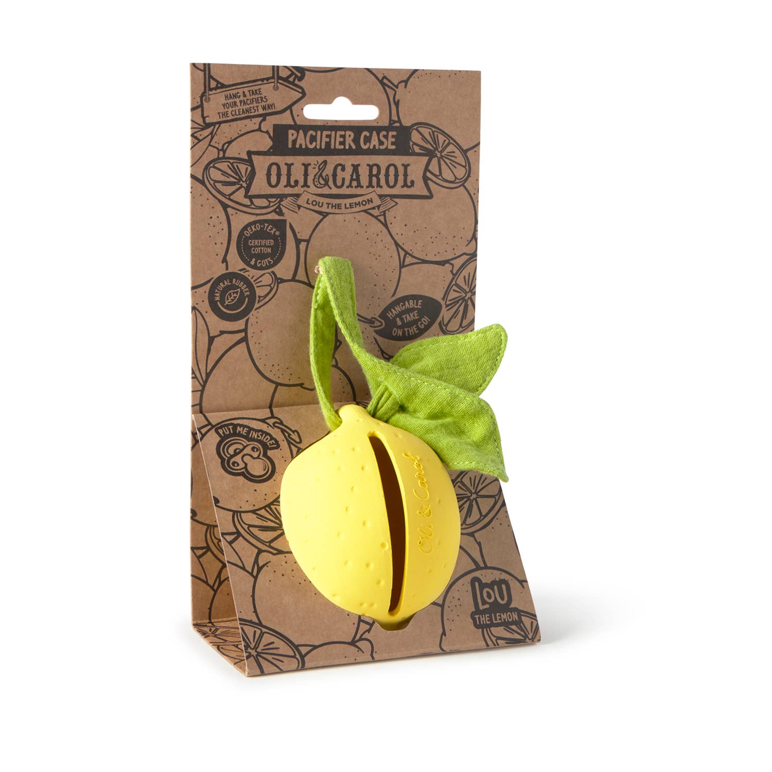 Oli &amp; Carol - Lou the Lemon Pacifier Case