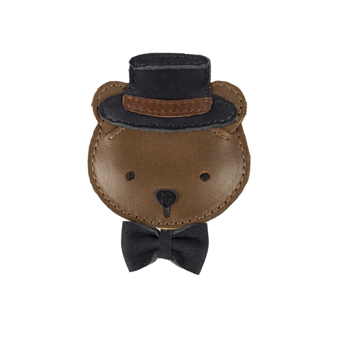 Ceesie Clip | Bear | Cognac Classic Leather Donsje