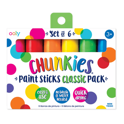 Chunkies Paint Sticks - Classic Pack - Set of 6 OOLY - enjoykidsus