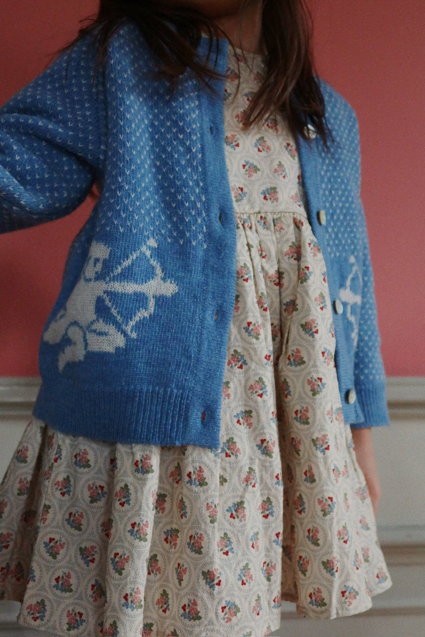 CIANNA BOW DRESS - verona blues Konges Sløjd New Collection