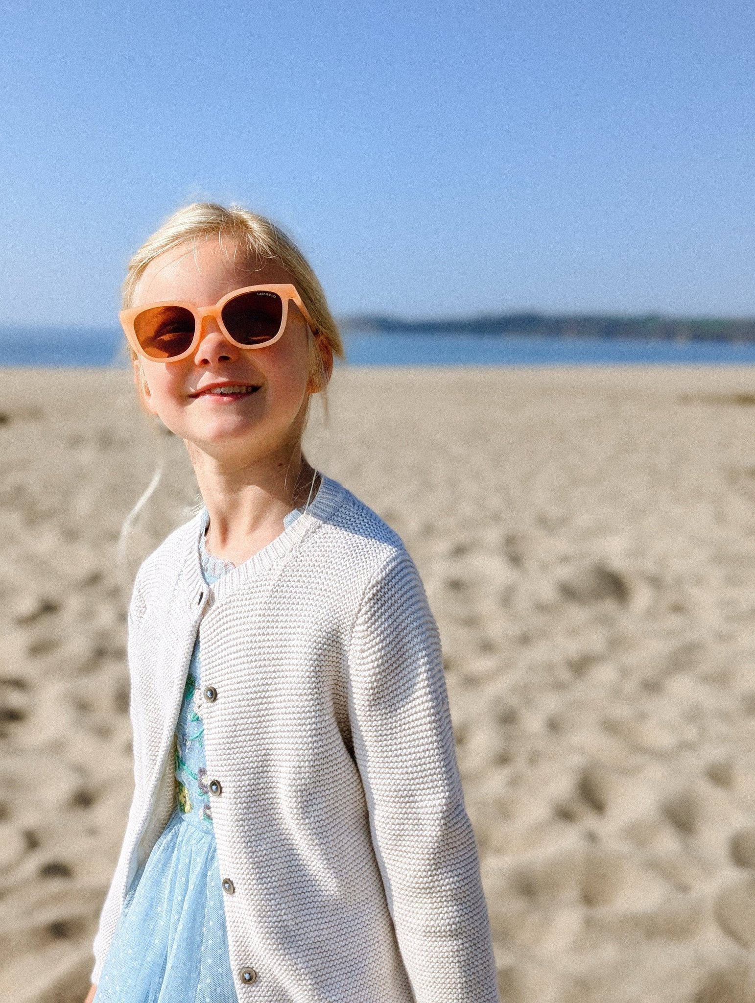 Classic Wayfarer Sustainable Sunglasses | Bio - Based · Bendable · Polarized | Child | 3 - 8 Y | Sunset GRECH &amp; CO.