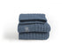 Collegien Chamois - Chamois Wool & Cashmere Ribbed Crew Socks - Jet blue Collégien