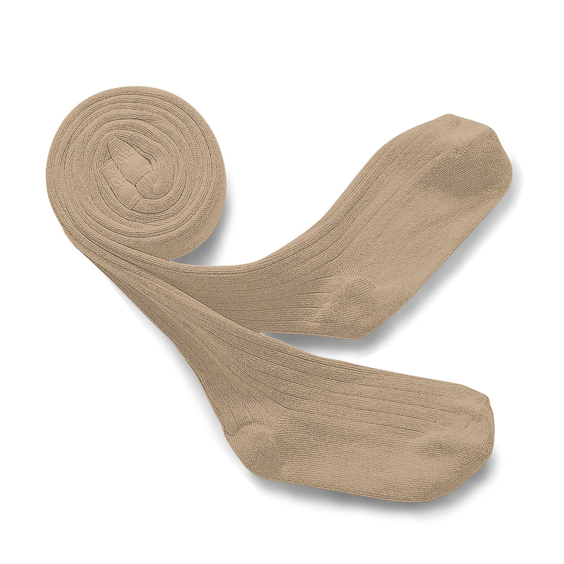 Collegien Louise - Ribbed Tights - Petite Taupe Collégien