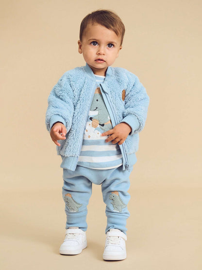 Huxbaby CONSTRUCTION DINO DROP CROTCH PANT Huxbaby