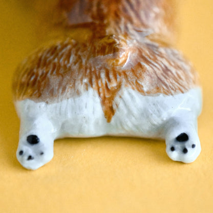 Camp Hollow Corgi Birthday Candle Holder | Porcelain Cake Topper