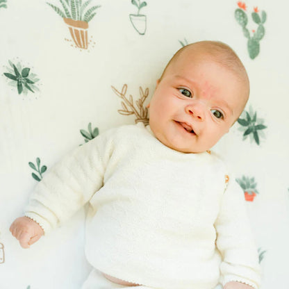 Cotton Muslin Crib Sheet - Prickle Pots Little Unicorn