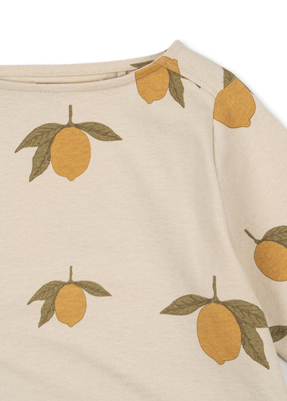 Konges Sløjd DREY LS TEE GOTS - MON GRAND CITRON Konges Sløjd