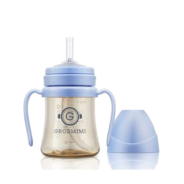 onzenna (Grosmimi and Cha&amp;Mom) - Grosmimi PPSU Straw Cup - 6oz (6 Months+): Peach