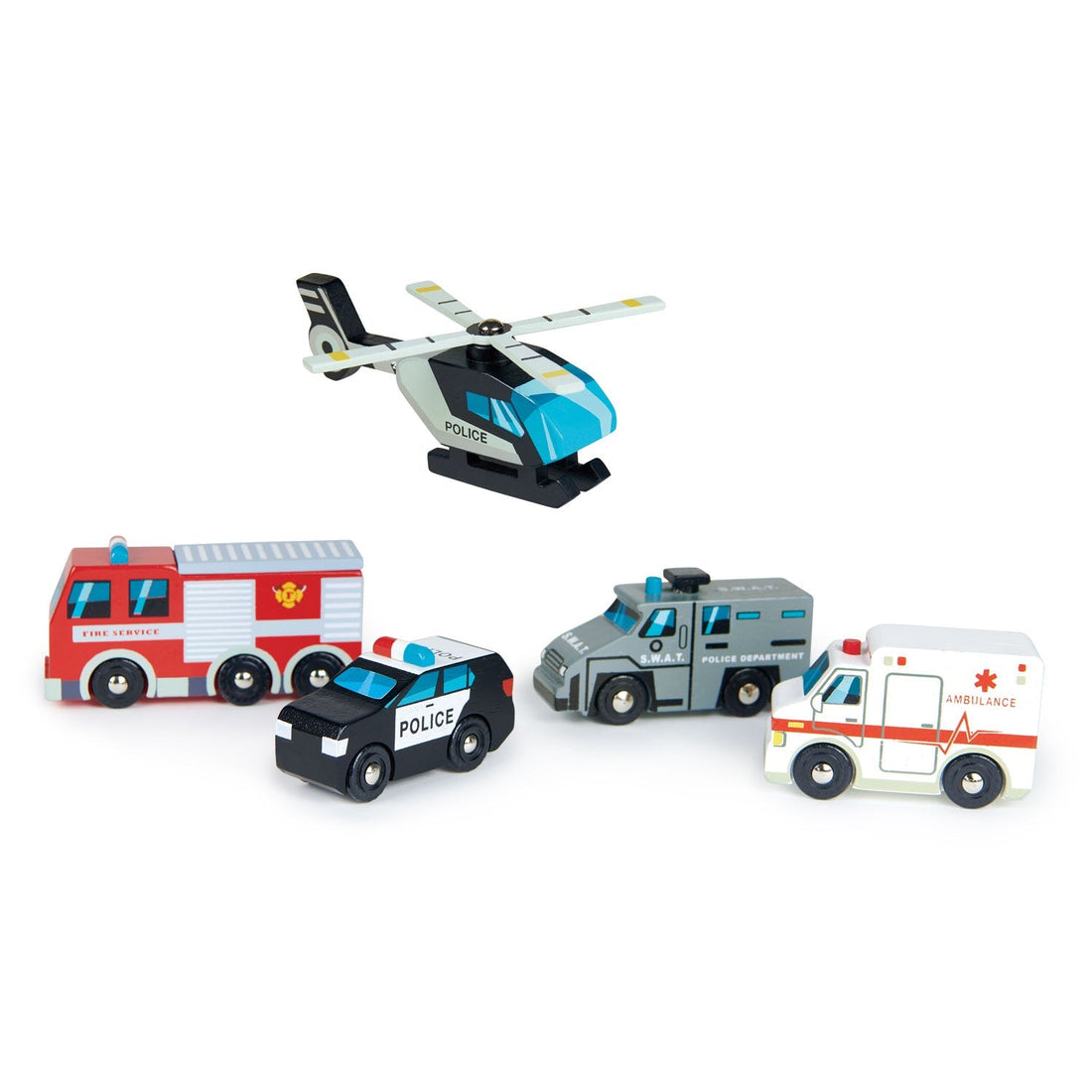 Emergency Vehicles Tender Leaf Toys