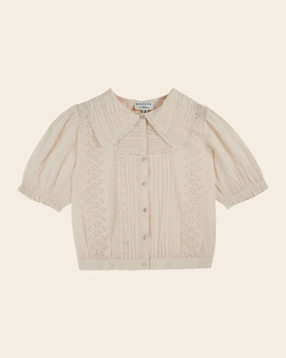 Emile et Ida Blouse - Brodé dentelle crème Emile et Ida