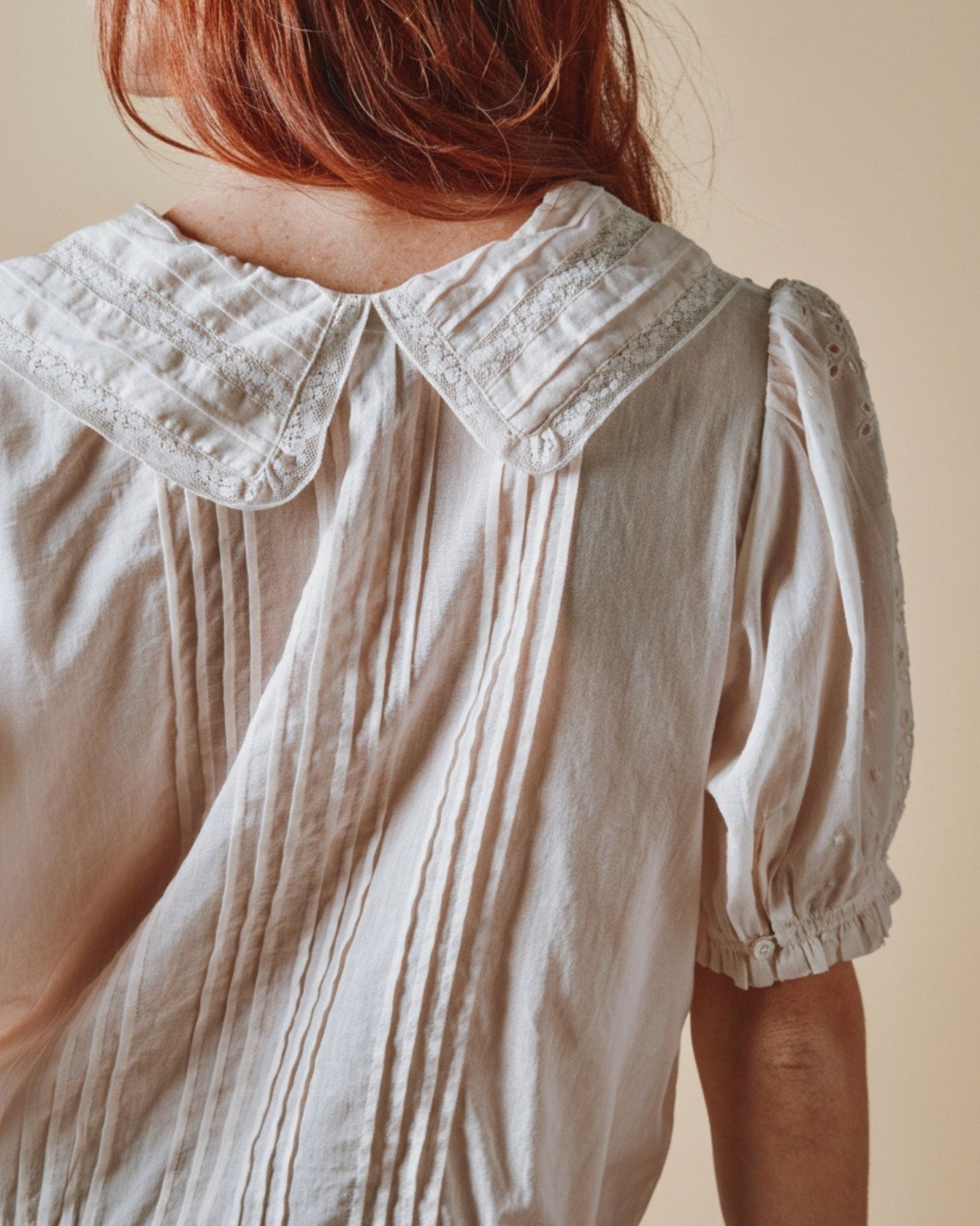 Emile et Ida Blouse - Brodé dentelle crème Emile et Ida