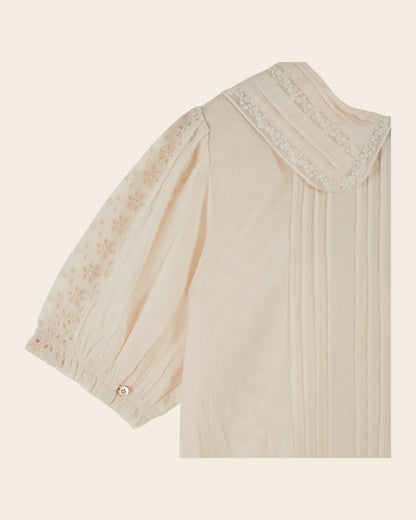 Emile et Ida Blouse - Brodé dentelle crème Emile et Ida