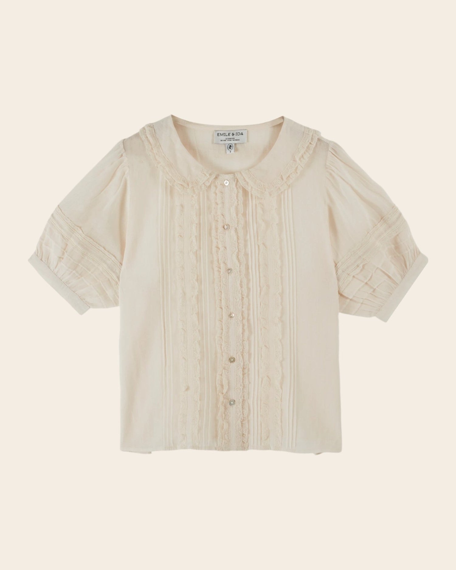 Emile et Ida Blouse - Vintage dentelle crème Emile et Ida
