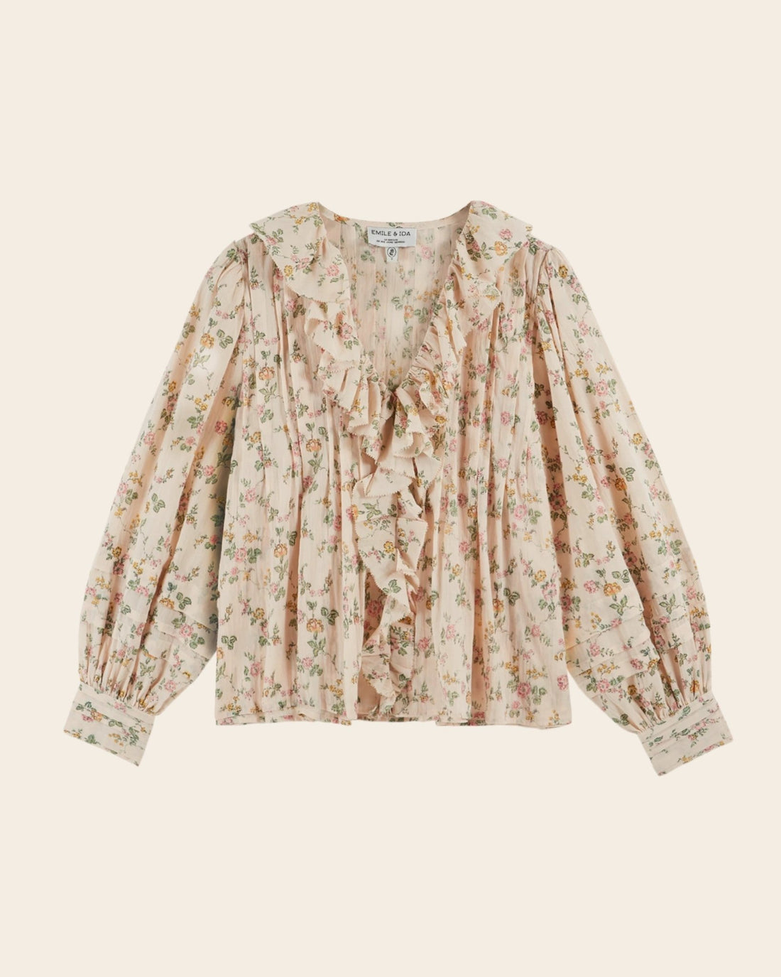 Emile et Ida Blouse - Volanté fleuri rosier Emile et Ida