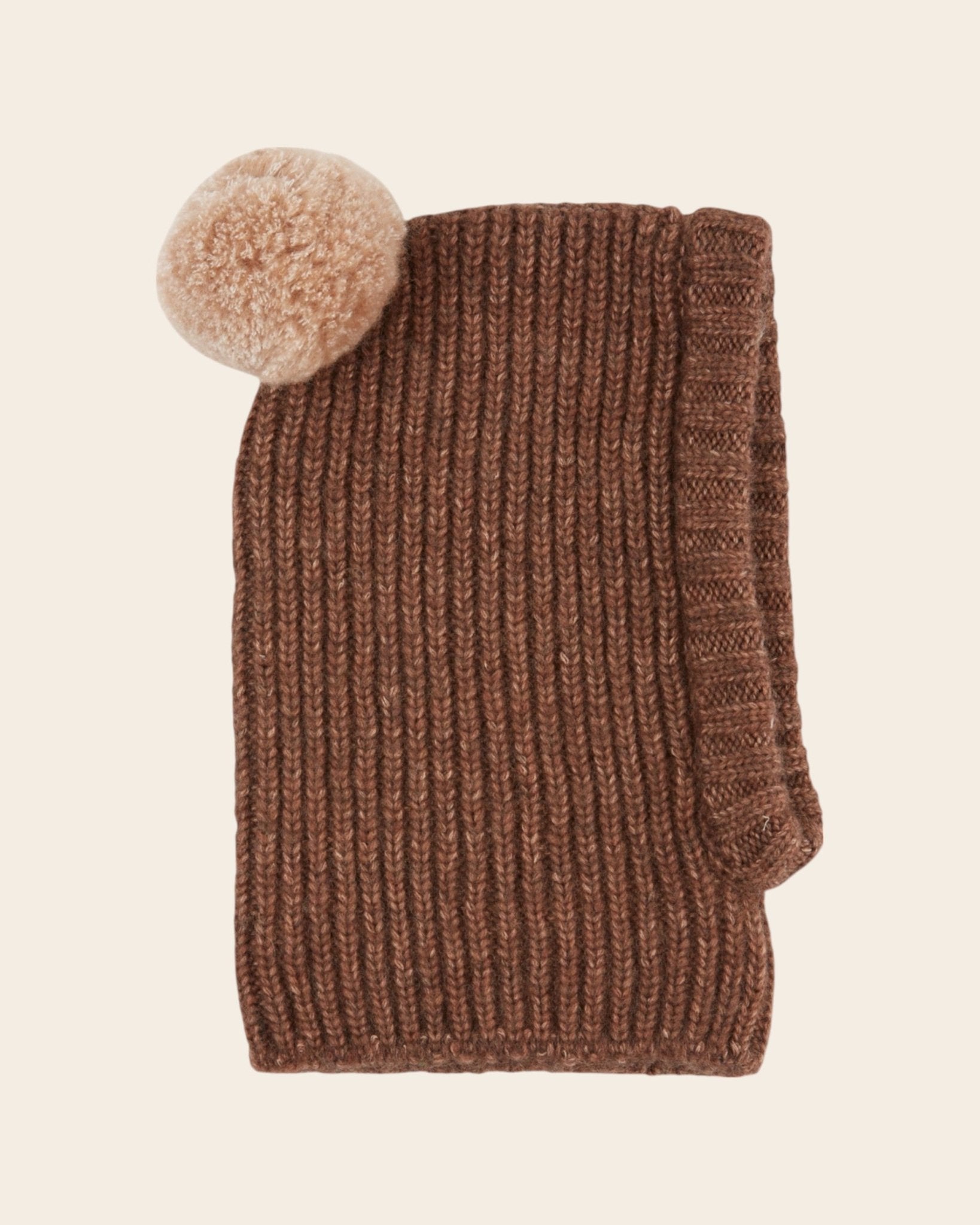 Emile et Ida Cagoule Pompom – Marron Emile et ida