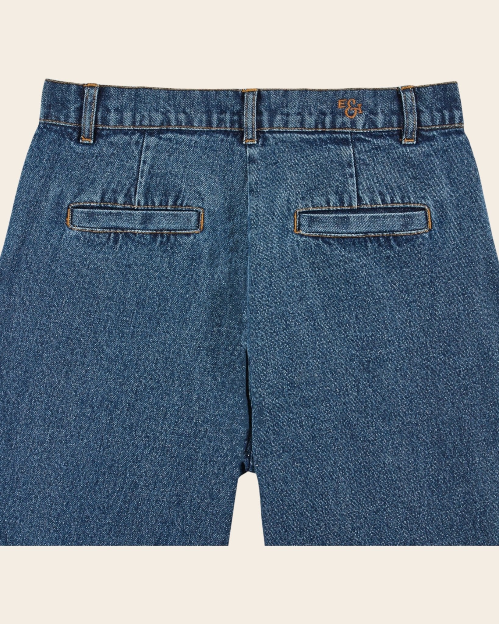 Emile et Ida Jean - Crop denim bleu Emile et Ida
