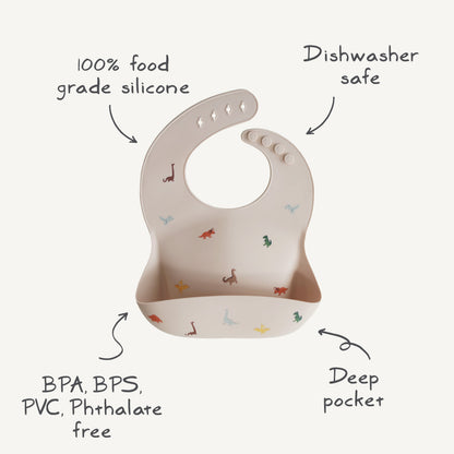 Silicone Baby Bib mushie