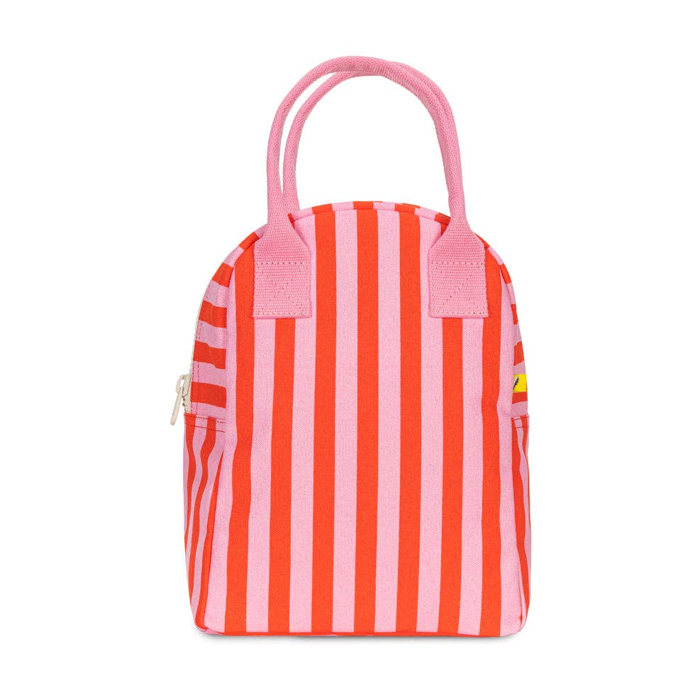 Fluf - Zipper Lunch - Awning Stripe Pink