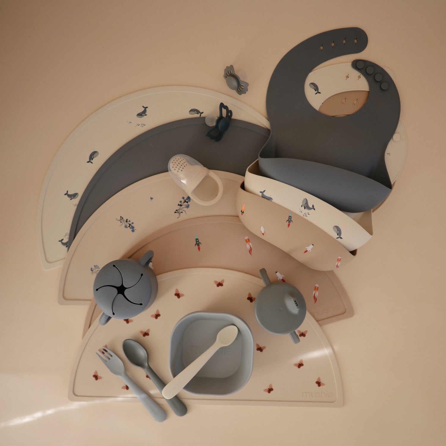 Silicone Baby Bib mushie