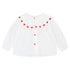 Flöss Ever Blouse – White with Ruby Red Hearts Flöss