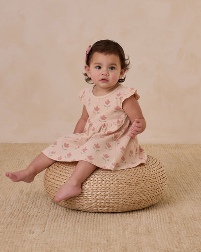 Quincy Mae Flutter Sleeve Dress || Tulips Quincy Mae