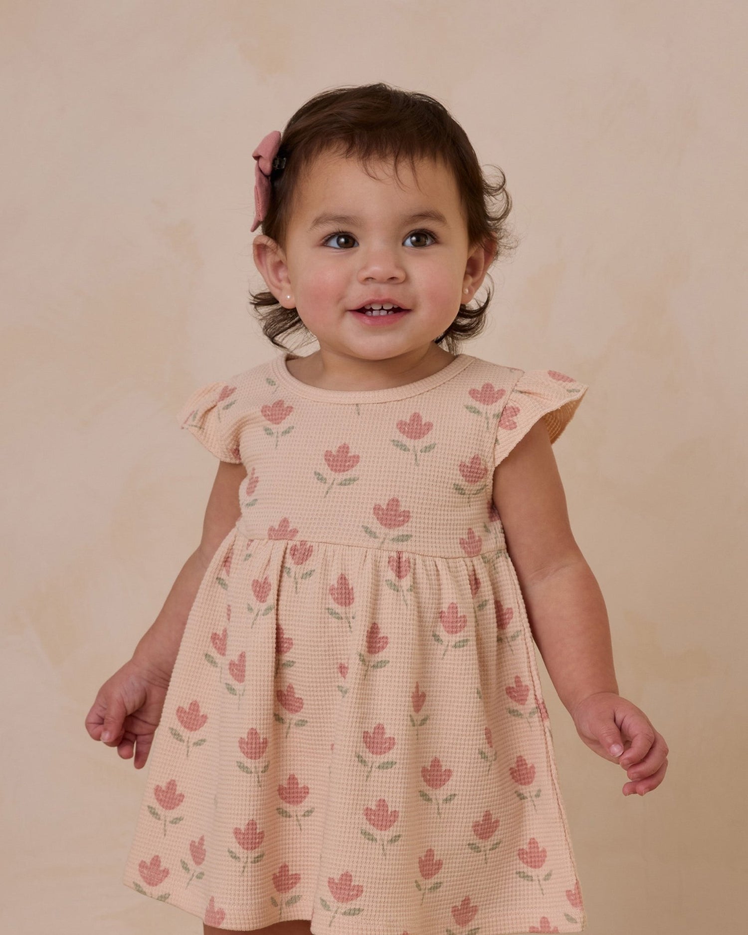 Quincy Mae Flutter Sleeve Dress || Tulips Quincy Mae
