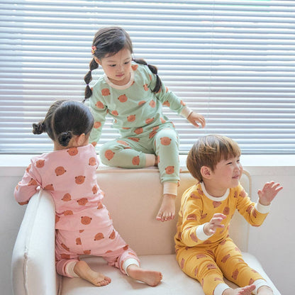 Grosmimi - BabyRabbit Teddy Bear Long Sleeve Set: Pink Grosmimi