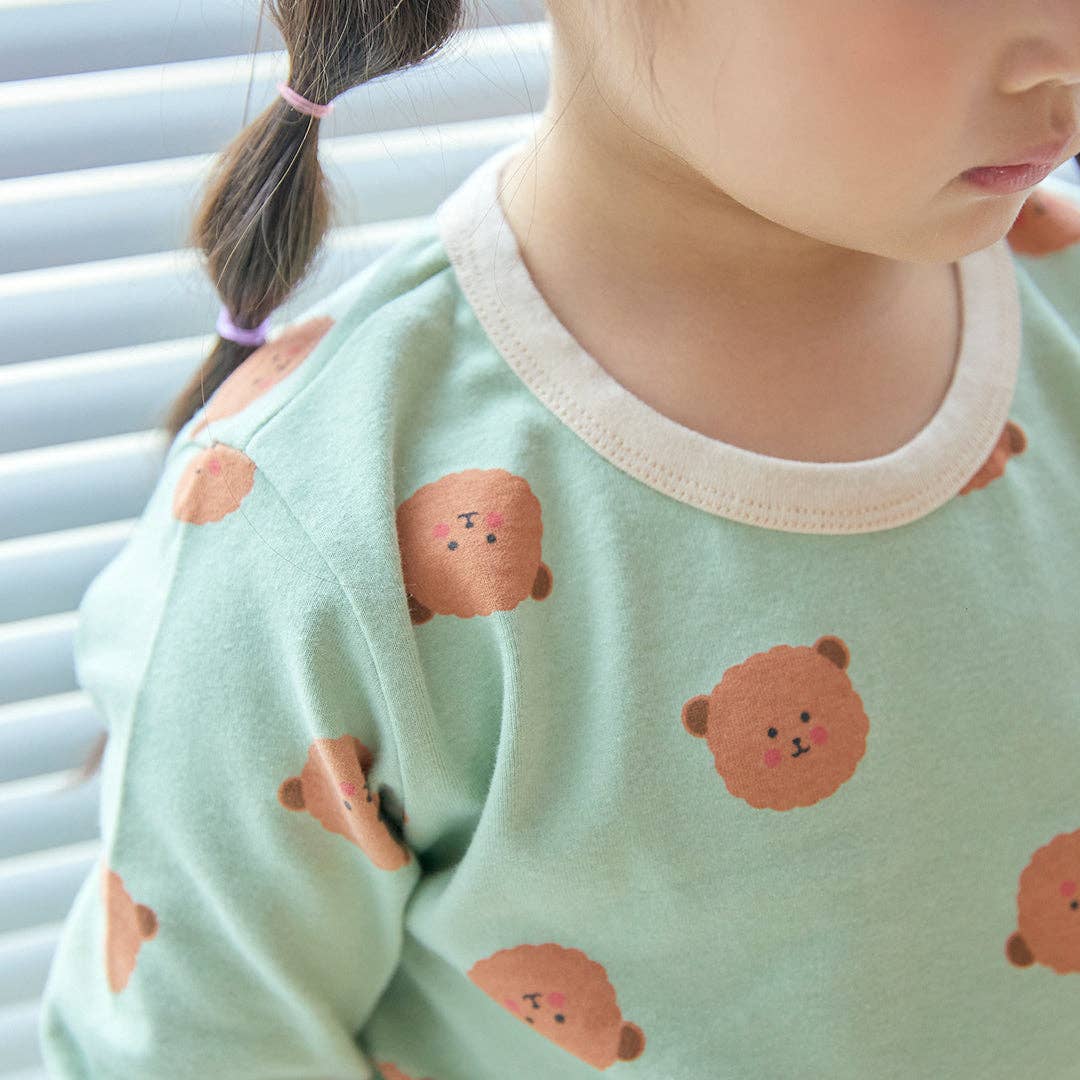 Grosmimi - BabyRabbit Teddy Bear Long Sleeve Set: Pink Grosmimi