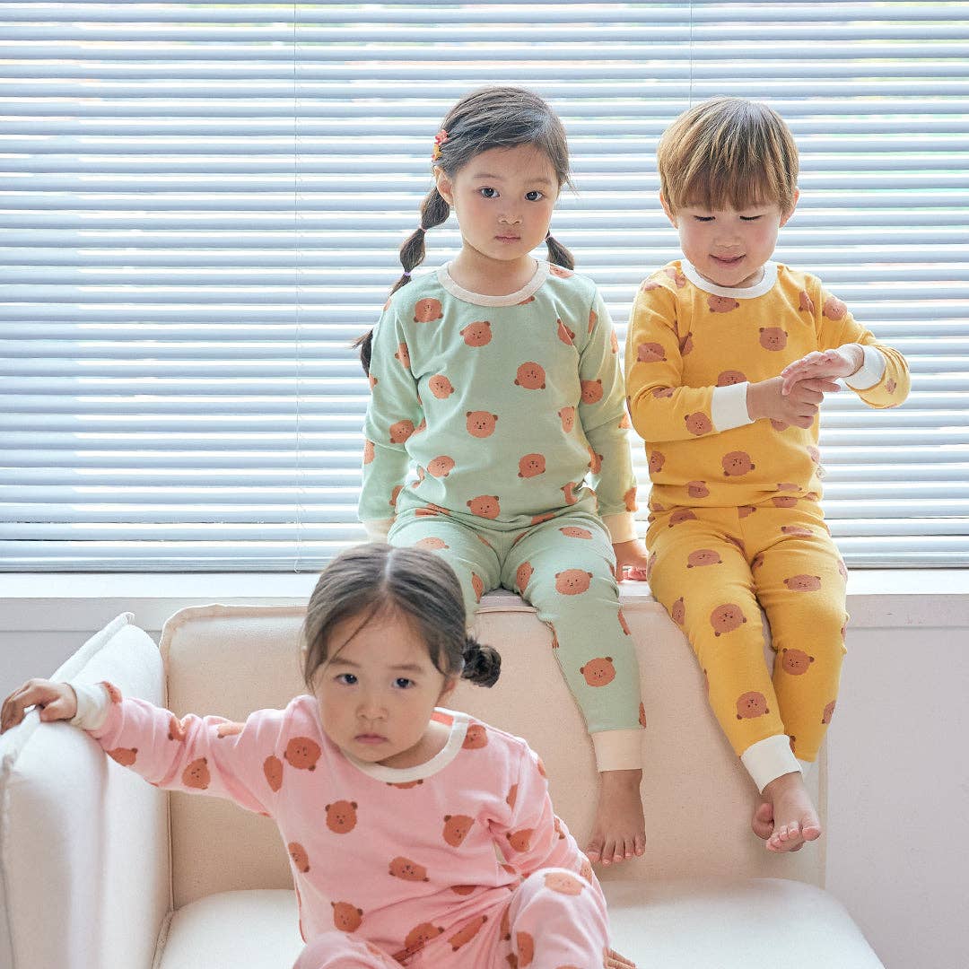 Grosmimi - BabyRabbit Teddy Bear Long Sleeve Set: Pink Grosmimi